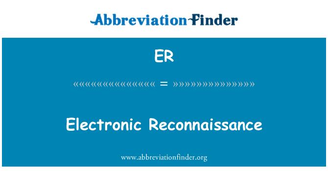 ER: Elektronische Reconnaissance