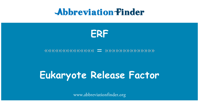 ERF: Eukaryote keluaran faktor