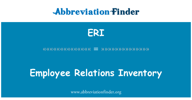 ERI: Anplwaye relasyon Stock