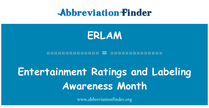 ERLAM: エンターテイメント評価と月間のラベル付け