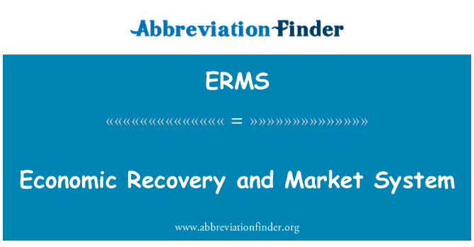 ERMS: Economic Recovery and Market System