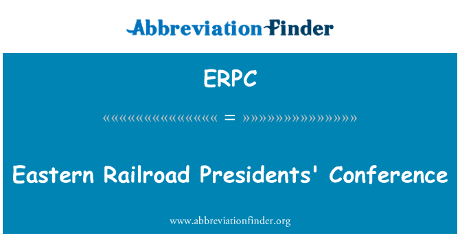 ERPC: Rytų geležinkelio prezidentų konferencija