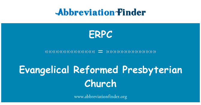 ERPC: Evangelická reformovaná baptistická
