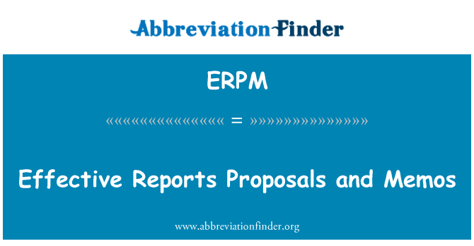 ERPM: پیشنهادات موثر گزارش و یادداشت ها