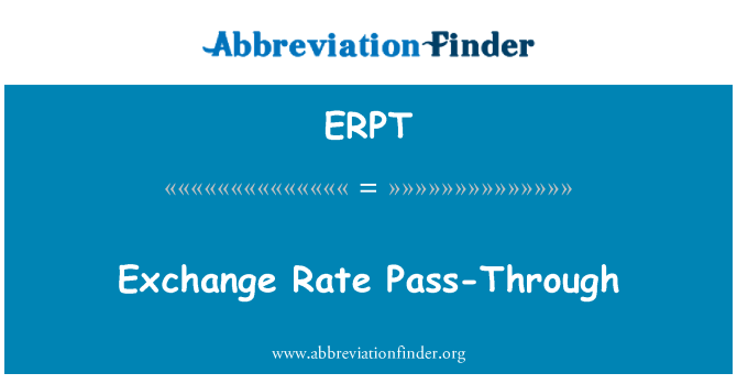 ERPT: อัตราแลกเปลี่ยนแบบพาส-ทรู