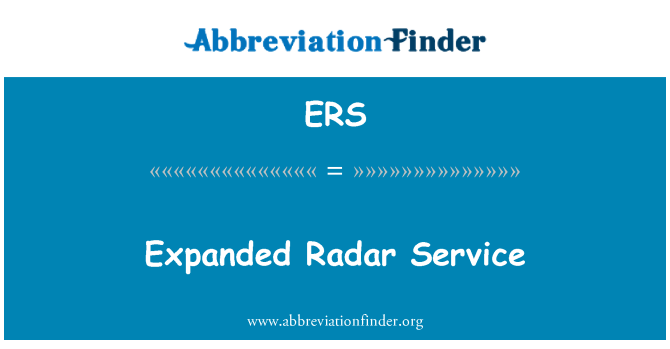 ERS: Udvidet Radar Service