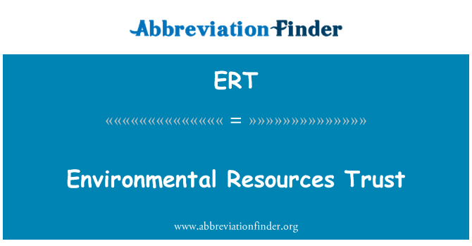 ERT: 環境資源信託基金