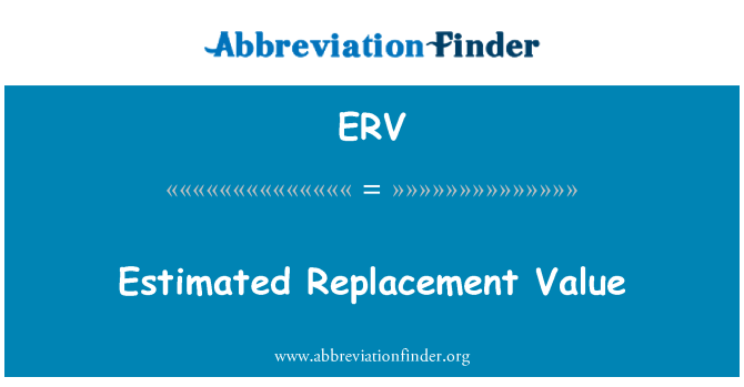 ERV: Valore stimato di ricambio