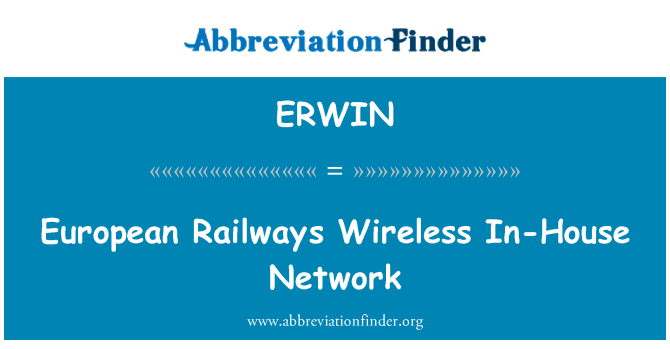 ERWIN: רכבות אירופה רשת אלחוטית ללא צורך במיקור חוץ