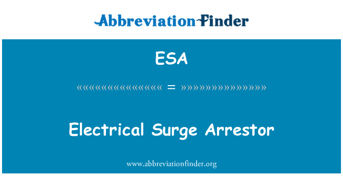 ESA: Arrestor gwo elèktrik
