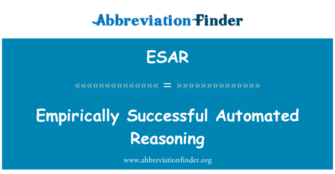 ESAR: Empirically b ' suċċess ir-raġunament awtomatiċi