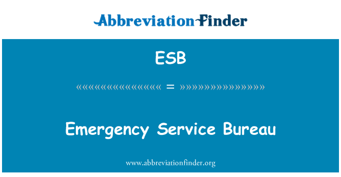 ESB: สำนักบริการฉุกเฉิน