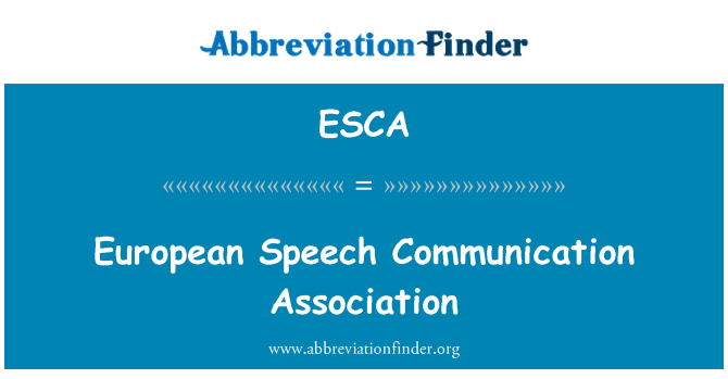 ESCA: 欧洲演讲交流协会