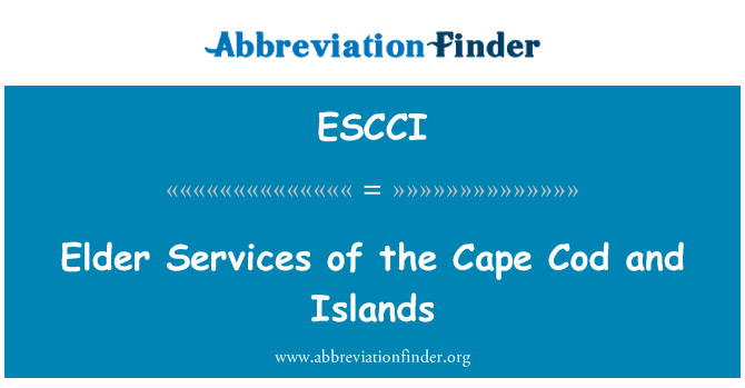 ESCCI: Starejši storitve Cape Cod in otoki