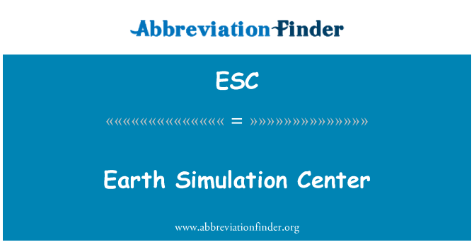 ESC: Sou latè Simulation sant