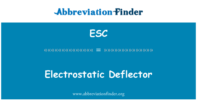 ESC: Desviación electrostática