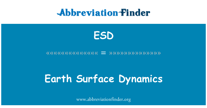 ESD: Zemlja površine Dynamics