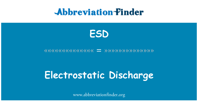 ESD: Elektrostatische Entladung