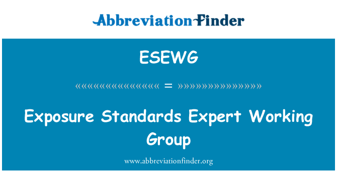 ESEWG: Exposition Standards Expert-Arbeitsgruppe