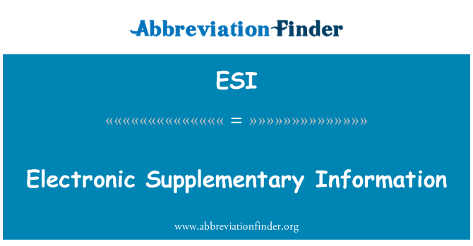 ESI: Electronic Supplementary Information