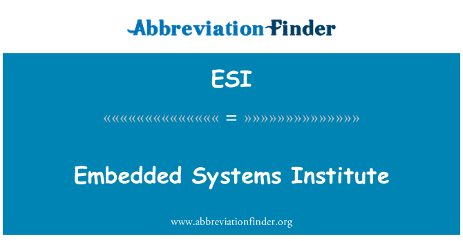 ESI: Vgrajeni sistemi inštituta