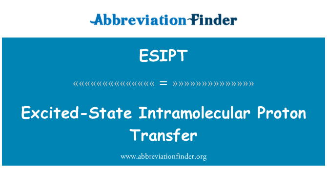 ESIPT: Ophidset tilstand intramolekylære Proton overførsel