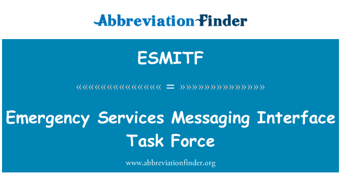 ESMITF: Darurat Messaging antarmuka Task Force