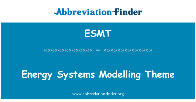 ESMT: Energetické systémy, modelování téma