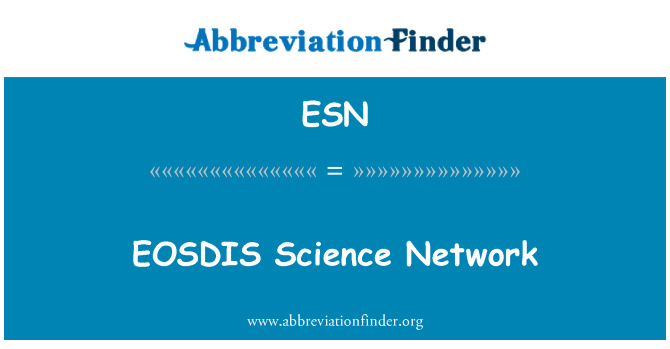 ESN: EOSDIS khoa học mạng