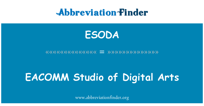 ESODA: EACOMM Studio d'Arts numériques