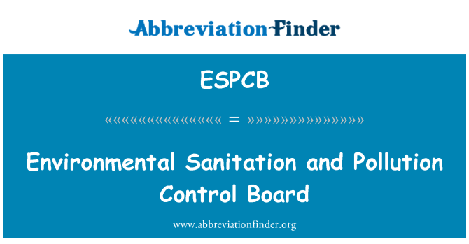 ESPCB: Sèvis sanitè anviwònman ak tablo kontwòl kontaminasyon