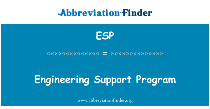 ESP: Program dukungan teknik