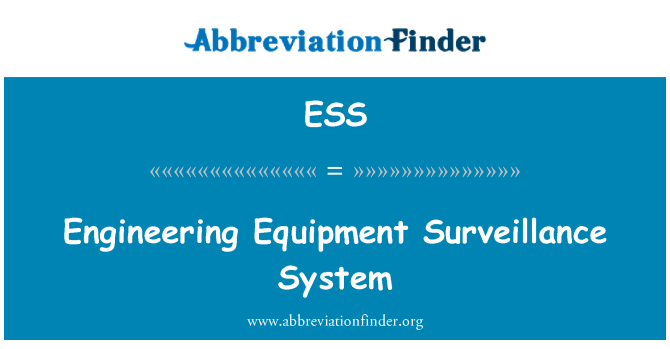 ESS: Inginerie echipament de sistem de supraveghere