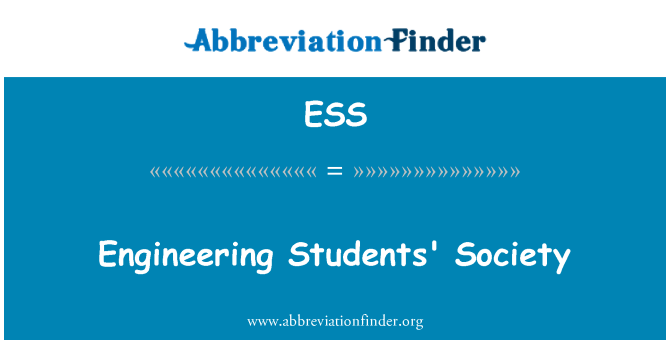 ESS: Engineering Students samenleving