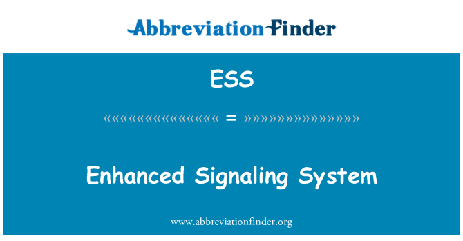 ESS: Verbeterde signalering systeem