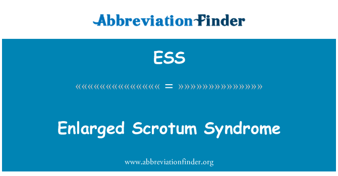 ESS: Förstorad pung syndrom