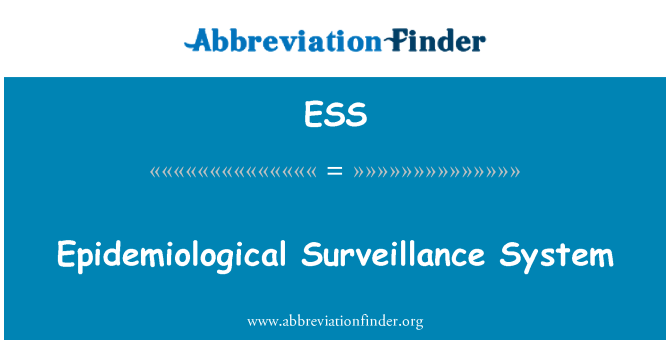 ESS: Epidemiologische surveillancesysteem