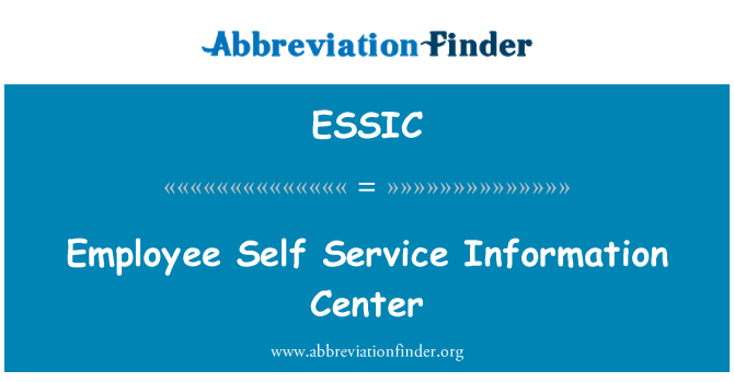 ESSIC: Співробітник служби Self інформаційний центр