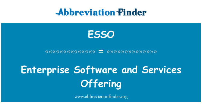ESSO: Enterprise Software a nabídka služeb