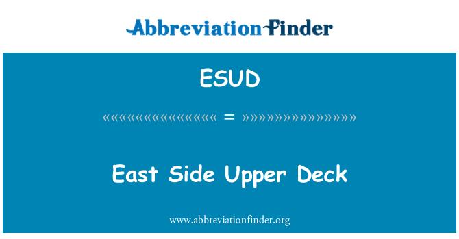 ESUD: Tầng trên East Side