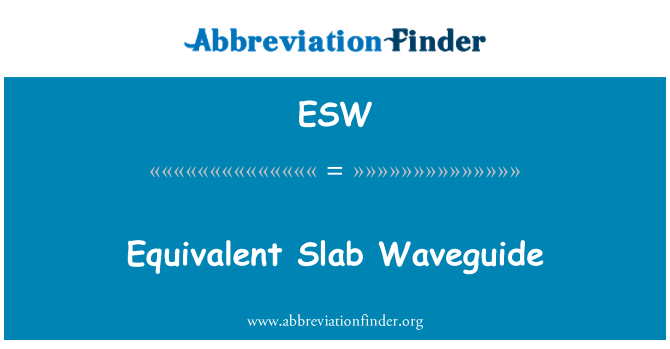 ESW: Lempengan setara Waveguide