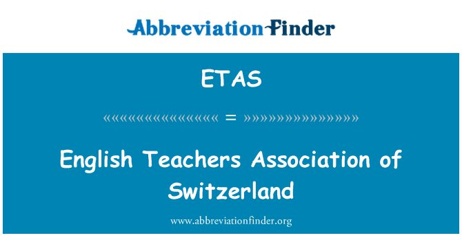 ETAS: English Teachers Association of Switzerland