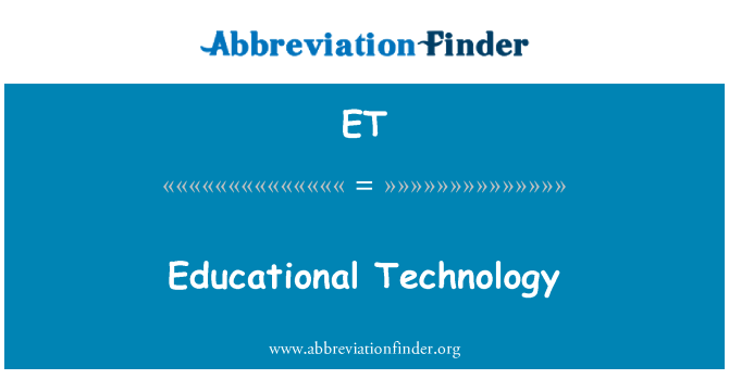 ET: Teknologi Pendidikan