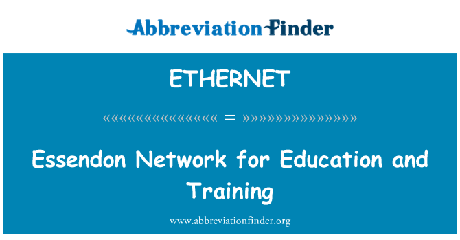 ETHERNET: تعلیم اور تربیت کے لیے اسسانڈون نیٹ ورک