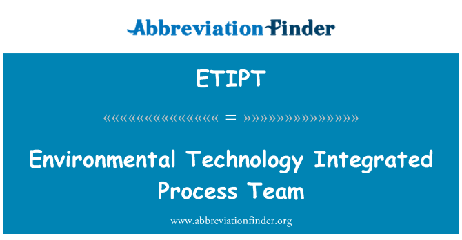 ETIPT: Экологические технологии интегрированный процесс команды