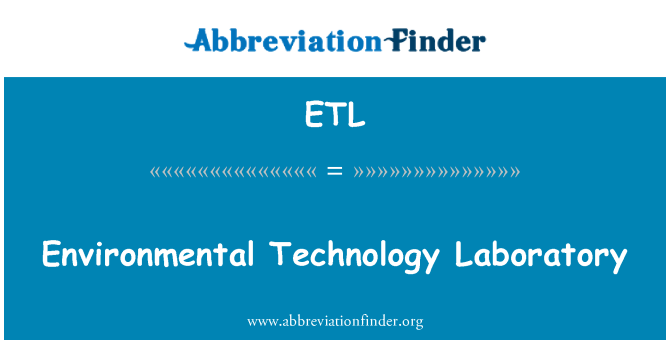ETL: Laboratoř environmentální technologie