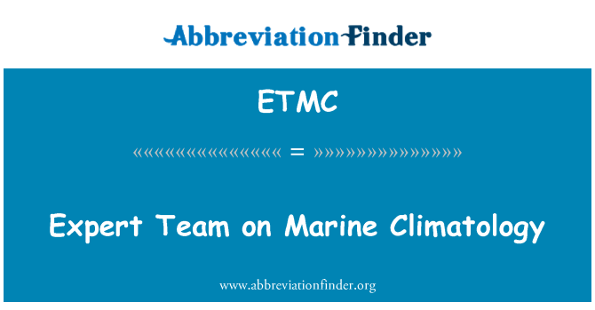 ETMC: 海洋氣候專家團隊