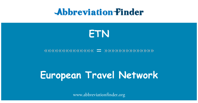 ETN: Evropski potni omrežja