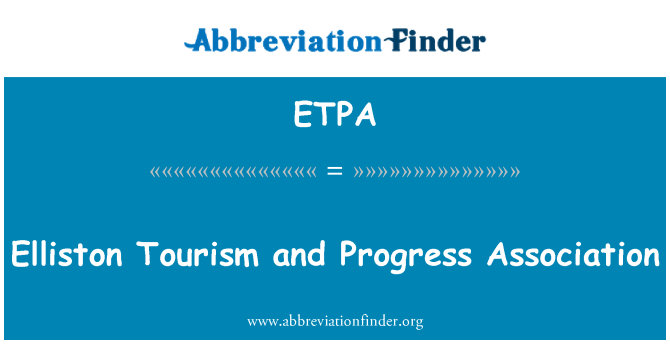 ETPA: Elliston Tourism and Progress Association