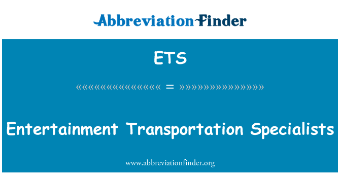 ETS: Speċjalisti ta ' trasportazzjoni ta ' divertiment